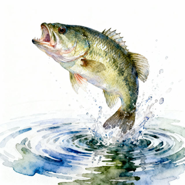 Fish Drawing: Bass gallery