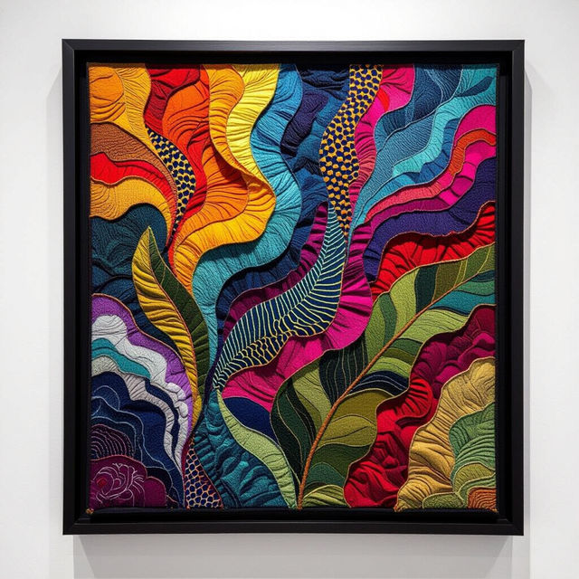 Framed Textile Art - AI Generated gallery