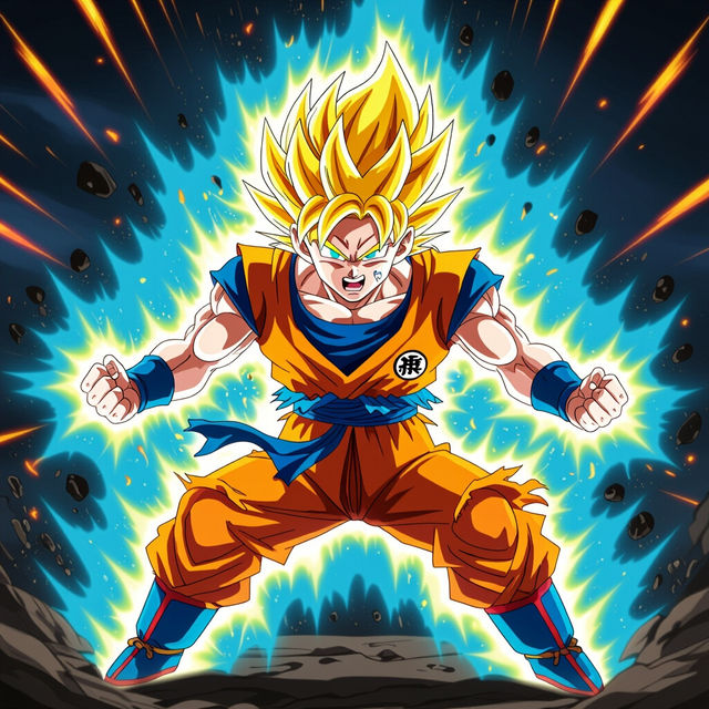 Easy Goku Drawing gallery