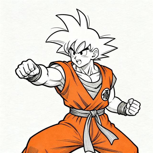Goku Easy Drawing gallery