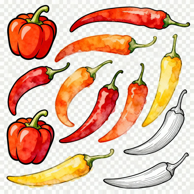 Chili Clip Art - Made With AI gallery