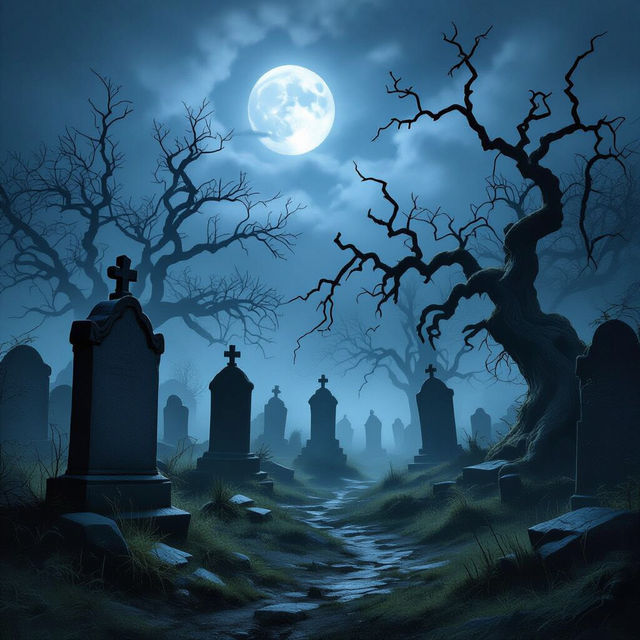 Graveyard Wallpapers - AI Generated gallery