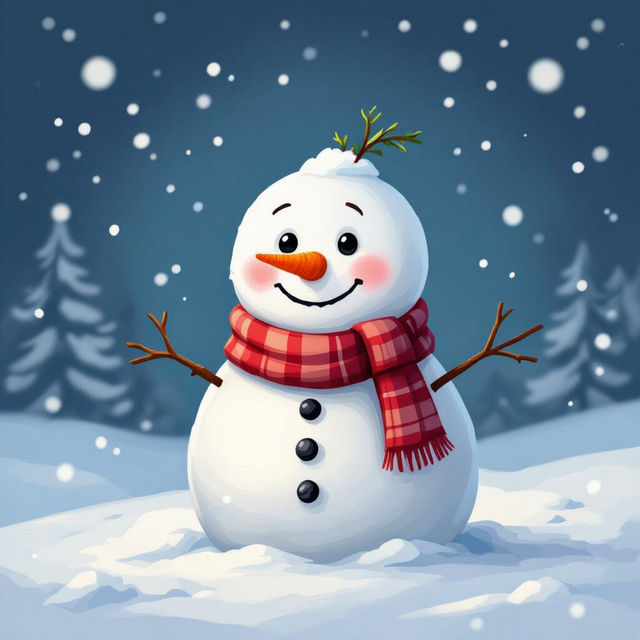 Cute Snowman Pictures - Made With AI gallery