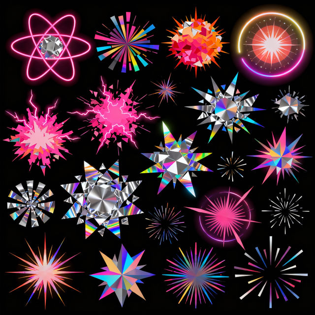 Clip Art Starbursts - AI Generated gallery