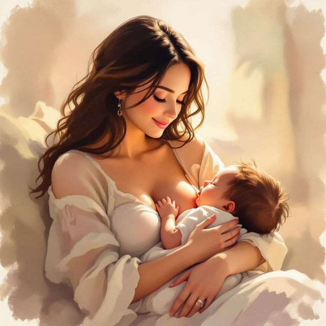 Breastfeeding Art - AI Generated gallery