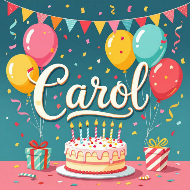 Happy Birthday Carol Images - Made With AI gallery