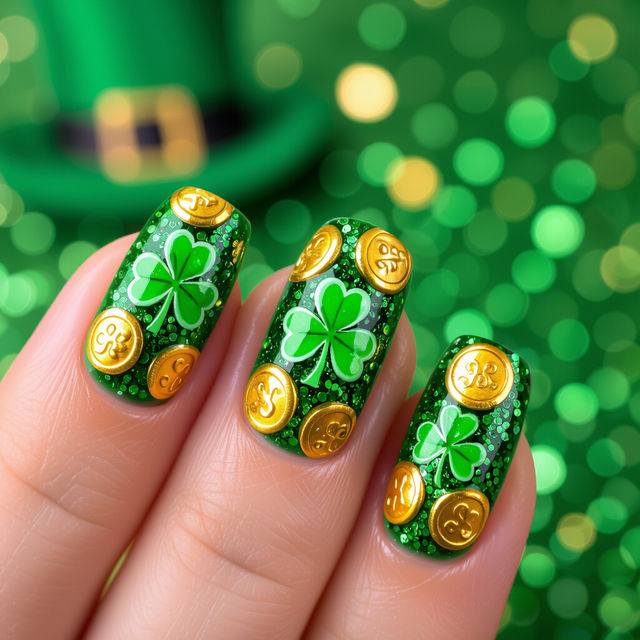 St. Patrick's Day Nail Art gallery