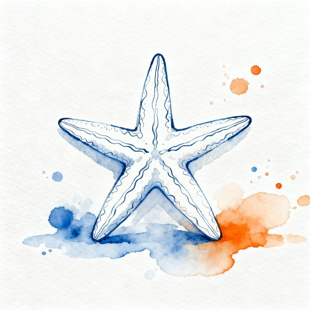 Starfish Easy Drawings - Made With AI gallery