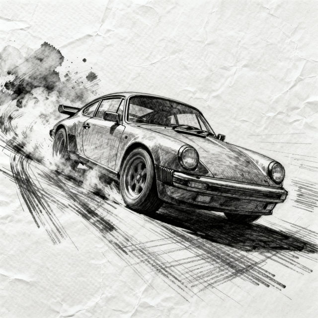 Sketch Car Drawings - AI Generated gallery