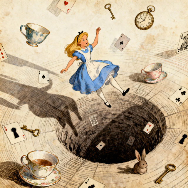 Alice and Wonderland Drawings - AI Generated Art gallery