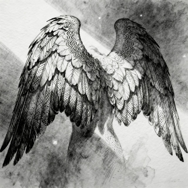 Drawing Of Wings gallery