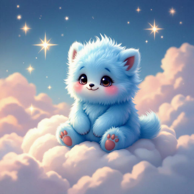 Cute Blue Wallpapers - Made With AI gallery