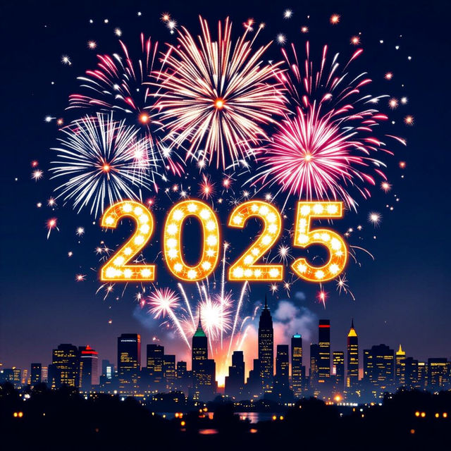 Fireworks Happy New Year 2025 Images gallery