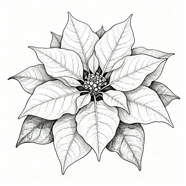 Poinsettia Drawings gallery