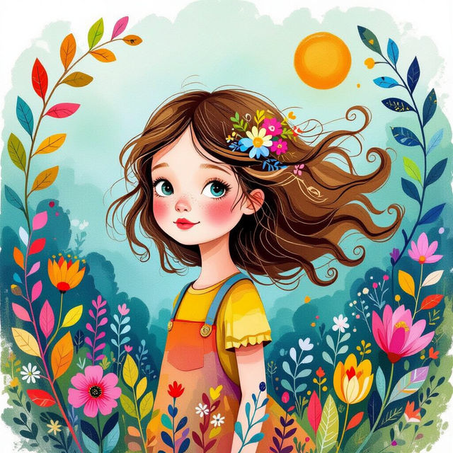 Drawings Of A Girl - AI Generated gallery