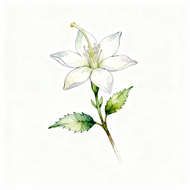 Jasmine Flower Drawings - AI Generated gallery