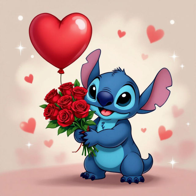 Stitch Valentines Wallpaper gallery