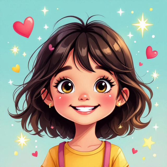 Happy Girl Drawings - AI Generated gallery