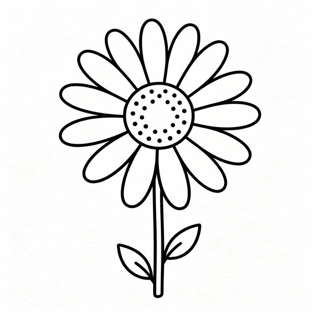 Daisy Flower Drawing Easy gallery