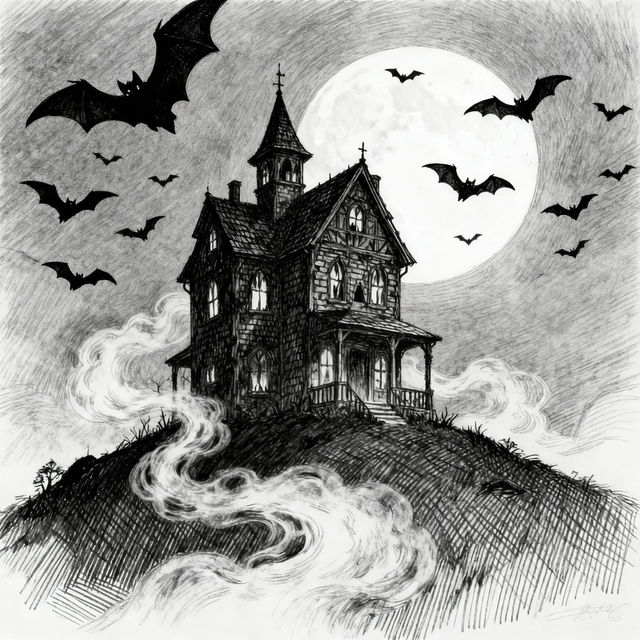 Pencil Halloween Drawings gallery