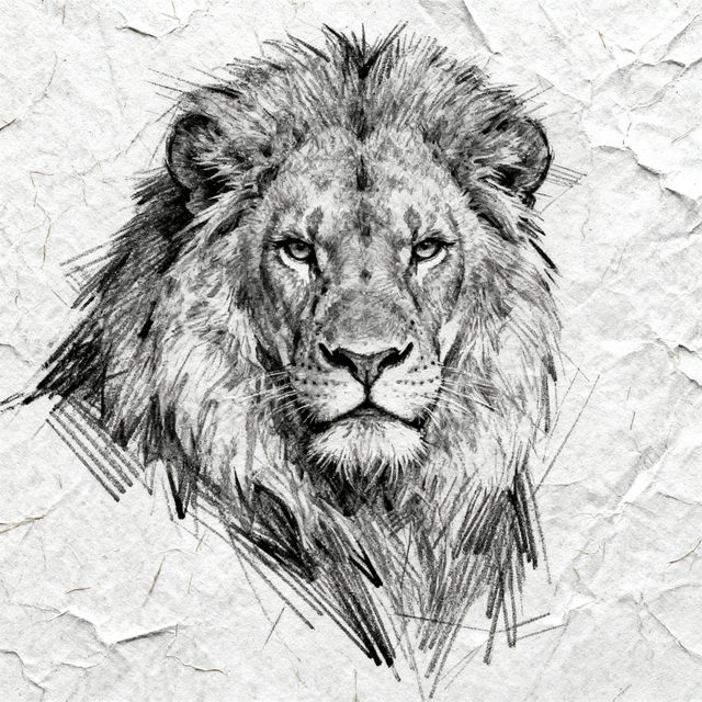 Lion Sketch Art gallery