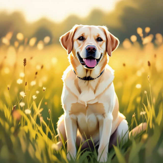 Yellow Labrador Art Prints gallery