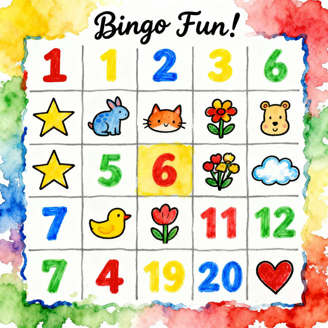 Bingo Card Drawings gallery