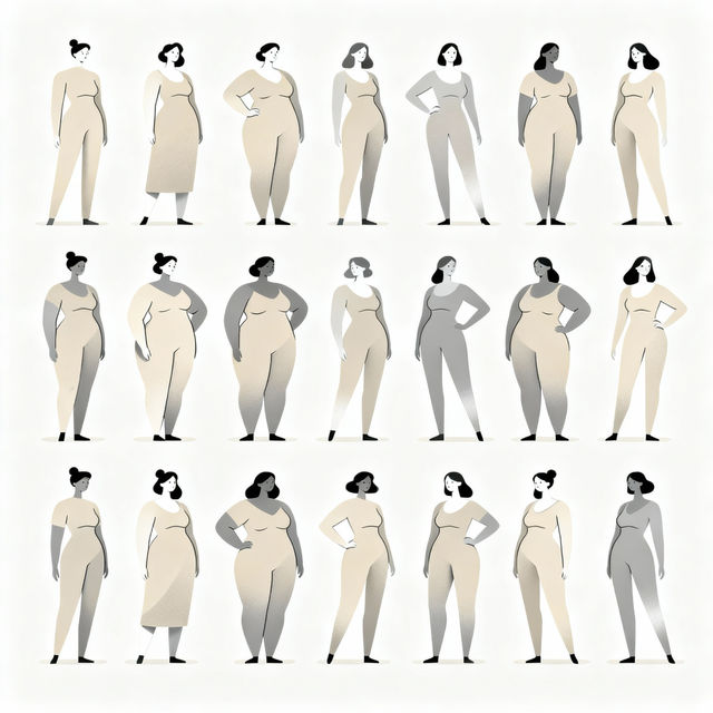 Body Types Drawing - Made With AI gallery