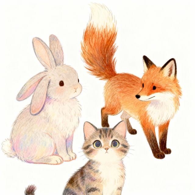 Cute Drawing Animals gallery