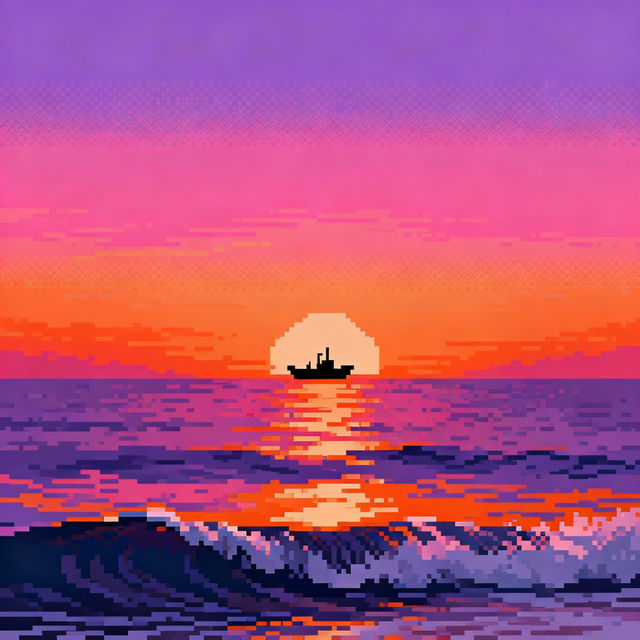 Sunset Pixel Art Gallery gallery