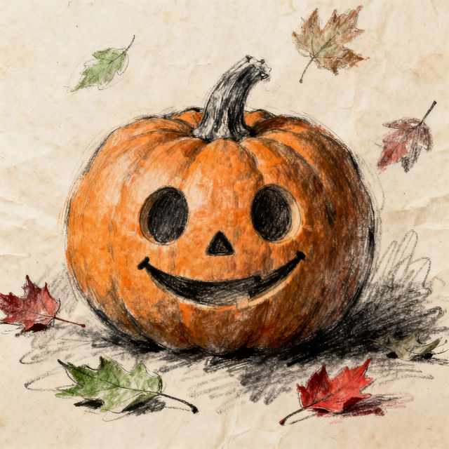 Sketch Pumpkin Drawings - Made With AI gallery