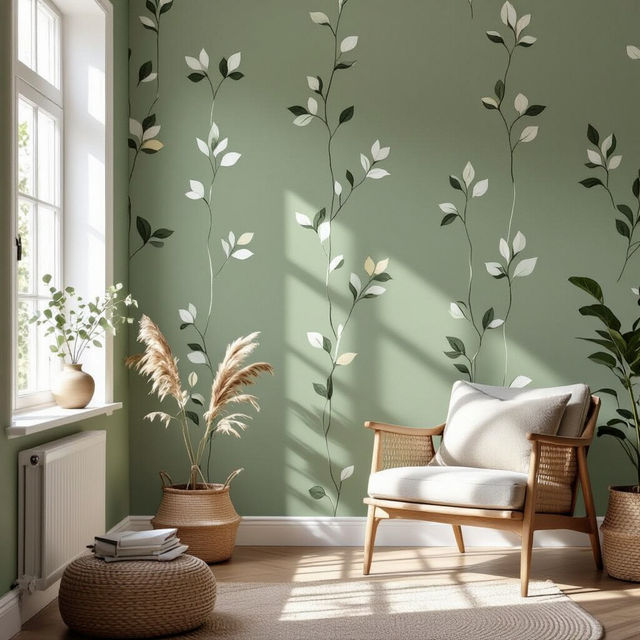 Sage Green Peel and Stick Wallpaper gallery