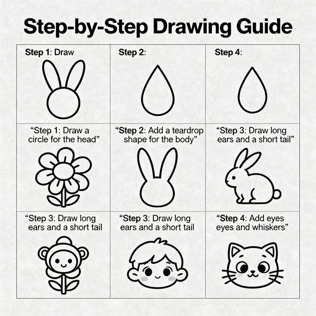 Easy Step-by-Step Drawings gallery