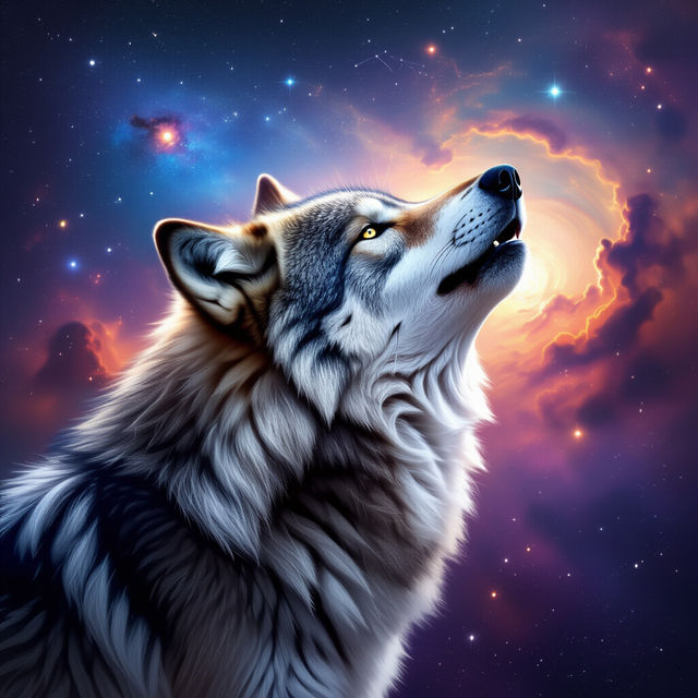 Galaxy Wolf Wallpaper gallery