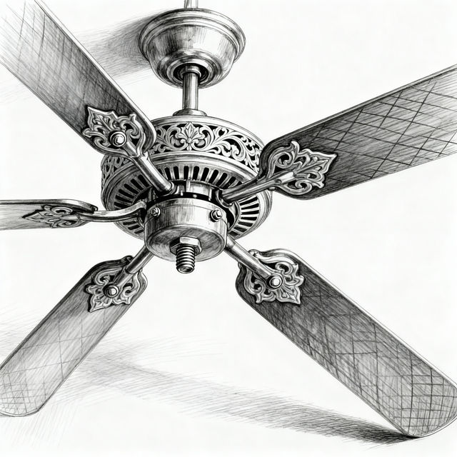 Ceiling Fan Drawings - AI Generated gallery