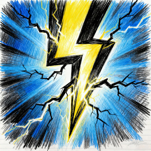 Lightning Bolt Drawings - Made With AI gallery