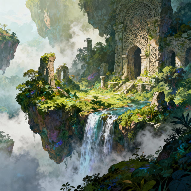 Cool Landscape Drawings - AI Generated gallery