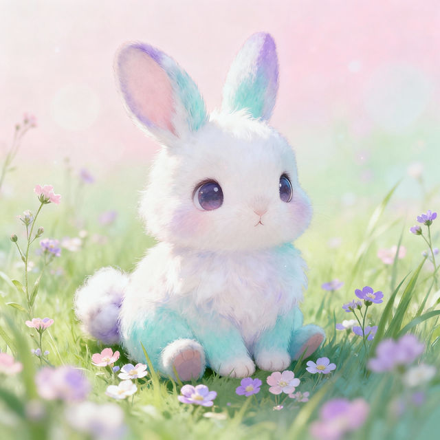 Small Bunny Drawings - Cute AI Art gallery