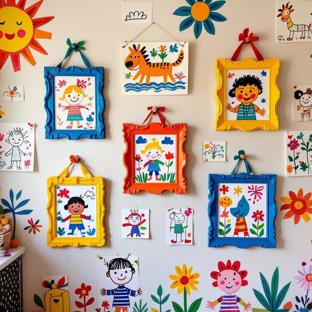 Kids Art Display Ideas gallery