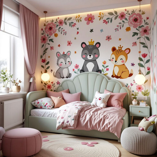 Girls Wallpaper For Bedroom - Made With AI gallery