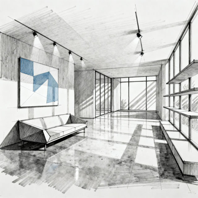 Interior Design Drawings - Made With AI gallery