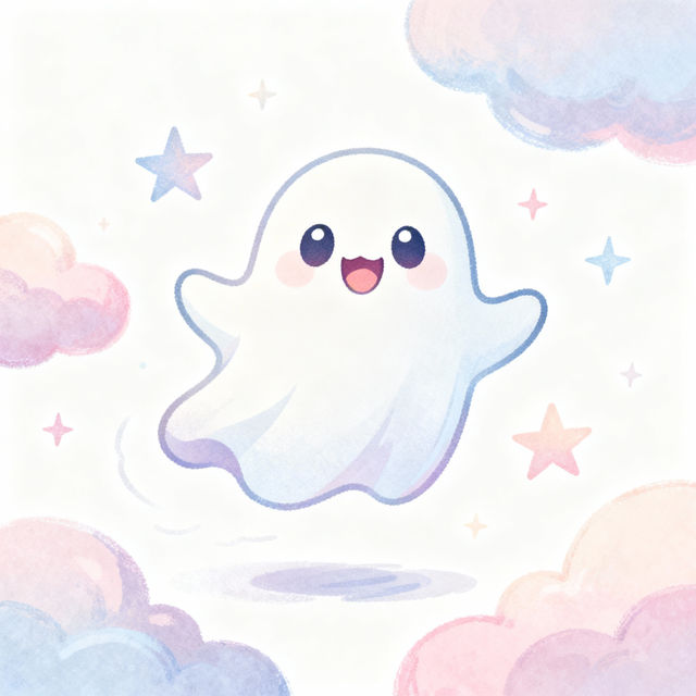 Cute Ghost Drawings - Made With AI gallery