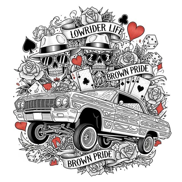 Easy Chicano Drawings Made With AI gallery