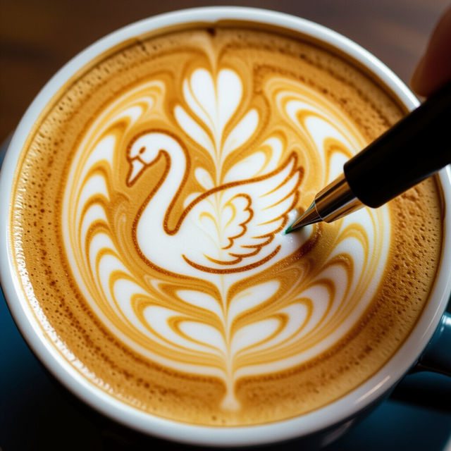 Latte Art Pen Designs gallery