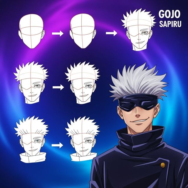 Easy Gojo Drawings gallery