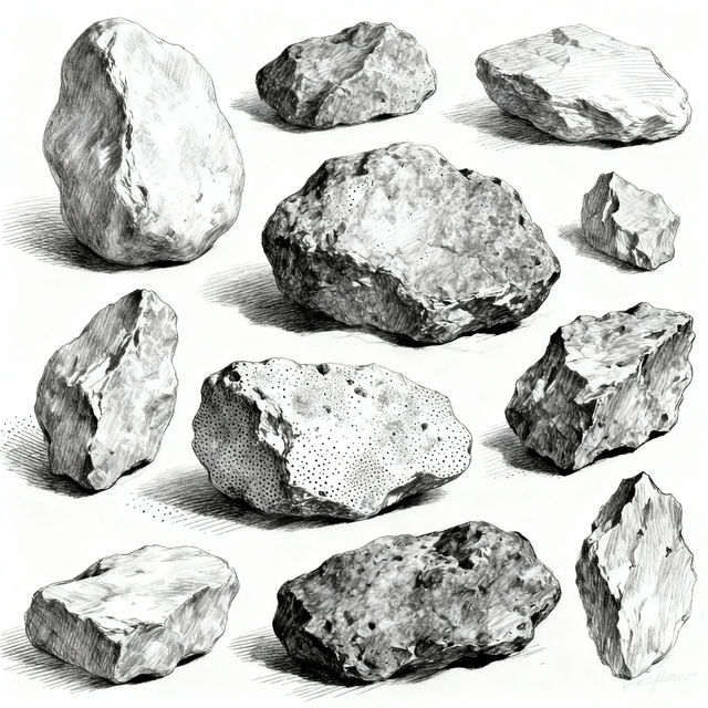 Rocks Drawing - Made With AI gallery