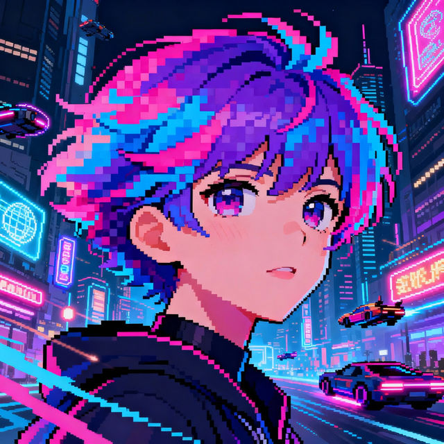 Pixel Art Hair - Created with AI gallery