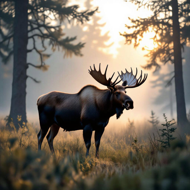 Moose Wallpaper - Made With AI gallery