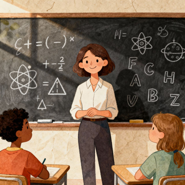 Drawing Of A Teacher gallery