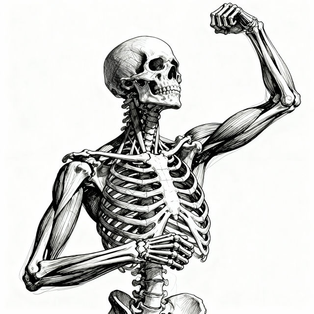 Drawing Of A Skeleton gallery